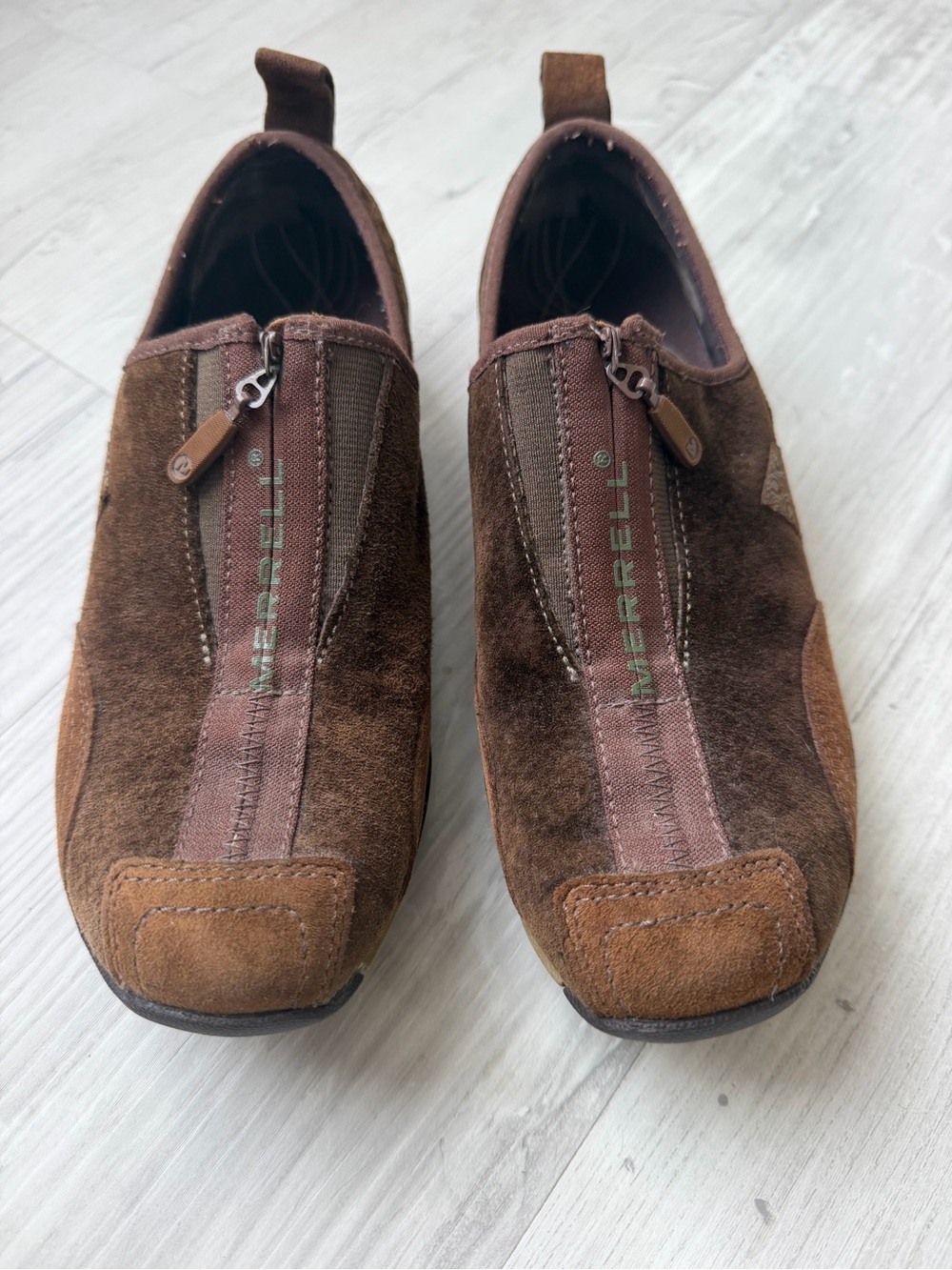Merrell Women's Brown Suede Athletic Slip-On Shoes